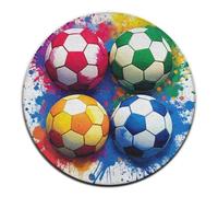 Tappeto rotondo morbido per yoga, tappeto decorativo per la casa, tappeto per divano alla moda, tappeto per interni ed esterni con vernice colorata Splash Ink,