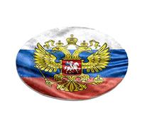 Tappeto rotondo per camera da letto con bandiera della Russia Tappeto Shaggy morbido tappetino lavabile