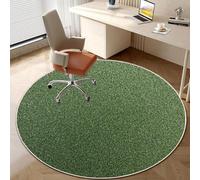 Tappeto rotondo per sedia a tappeto - Tappetino per sedia da ufficio per pavimenti per moquette e legno duro protegge i pavimenti ideali per le sale per l'ufficio e il gioco di 100 cm di diametro