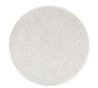 Tappeto rotondo shaggy bianco effetto riccio Ø 160 cm