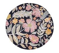 Tappeto rotondo taftato con motivo floreale multicolore Ø 160 cm