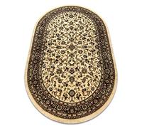 Tappeto ROYAL classico, tradizionale, orientale, per la camera, soggiorno, camera da letto, di alta qualità, ADR 1745 caramello, ovale 150x250 cm