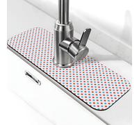 Tappeto rubinetto a pois rosso blu lavello cucina tappeto assorbente ad asciugatura rapida protezione contro gli schizzi bel tappetino di drenaggio per lavello cucina