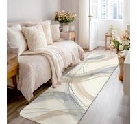 Tappeto runner a onde, moderno e minimalista, con linee a pois, senza beige, a pelo basso, in spugna, per interni, rettangolare, non perde pelo, per cucina, corridoio, lavanderia, ingresso, 6 x 2,3 m