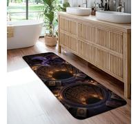 Tappeto runner con drago, fantasia, libri mistici, fori N/a viola, spugna a pelo basso, tappeto per interni e casa, non perde pelo, per cucina, corridoio, lavanderia, ingresso, decorazione 6 x 1,8 m
