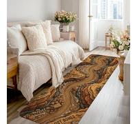 Tappeto runner con fiume, natura, ossa rustiche, rocce, marrone, antiscivolo, resistente allo sbiadimento, estetico per la casa, per cucina, ingresso, lavanderia, corridoio, decorazione, 6 x 2,3 m