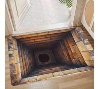 Tappeto Runner con illusione ottica 3D, tappeto che sembra un buco Facile da pulire, antiscivolo, perfetto per soggiorni, camere da letto e ingressi D 50x80cm