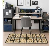 Tappeto runner con mappa della città, edifici moderni e giocosi strade nessuno beige dormitorio essenziale tappeti resistenti allo sbiadimento estetica per la casa per cucina comodino decorazione 0,6