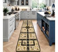 Tappeto runner con mappa della città, edifici moderni e giocosi strade nessuno beige per dormitorio essenziale per la casa e per interni, non perde pelo, decorazione per cucina e lavanderia, 0,6 x 2,3