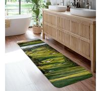 Tappeto runner da campo da golf, con alberi paesaggistici naturali, pericolo d'acqua, estate verde, spugna a pelo basso, estetico, rettangolare, tappeto per pavimento della casa, per cucina, ingresso