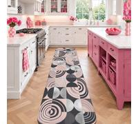 Tappeto runner geometrico, moderno e contemporaneo, cerchio ovale, nessuno pesca, dormitorio, essenziale, pavimento di casa, rettangolare, stampa tappeto per cucina, lavanderia, decorazione per camera