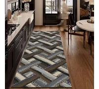 Tappeto runner geometrico per corridoio, tappetino da cucina assorbente in diatoma, lavabile, antiscivolo, lungo con retro in gomma, per ingresso, bagno, lavanderia, camera da letto, decorazione (#11