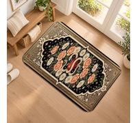 Tappeto runner gotico con cuore e serpente floreale citazione 2x3 | Arte botanica gotica, tappeto runner da ingresso, motivo romantico a cuore, composizione floreale Moody, bordo ornato vintage
