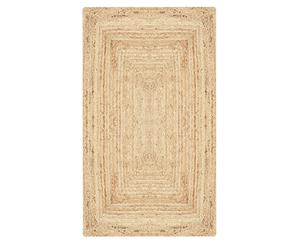 Tappeto Runner Ingresso Balcone Natur Beige In Cotone 140cm Salotto