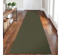 Tappeto runner intrecciato, lavabile, con retro in gomma, per corridoi e cucine, tappeto in cotone per ingresso e camera da letto, 6 x 1,8 m