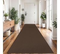 Tappeto runner intrecciato, lavabile, con retro in gomma, per corridoi e cucine, tappeto in cotone per ingresso e camera da letto, 6 x 1,8 m