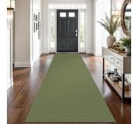 Tappeto runner intrecciato, lavabile, con retro in gomma, per corridoi e cucine, tappeto in cotone per ingresso e camera da letto, 6 x 1,8 m