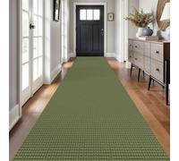 Tappeto runner intrecciato, lavabile, con retro in gomma, per corridoi e cucine, tappeto in cotone per ingresso e camera da letto, 6 x 1,8 m