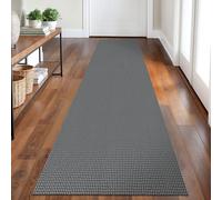 Tappeto runner intrecciato, lavabile, con retro in gomma, per corridoi e cucine, tappeto in cotone per ingresso e camera da letto, 6 x 1,8 m