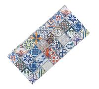 Tappeto Runner Maiolica Vintage Antiscivolo - Passatoia Cucina Colorata PVC Lava