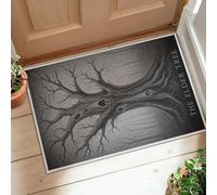 Tappeto runner per alberi, stile gotico, con rami e radici, nero, antiscivolo, estetico, rettangolare, per cucina, ingresso, lavanderia, comodino, decorazione, 6 x 90 cm