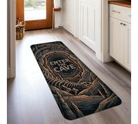 Tappeto runner per caverna, Halloween, spettrale, scheletro, ossa di Halloween, in spugna a pelo basso, rettangolare, per cucina, ingresso, comodino, lavanderia, decorazione per lavanderia, 6 x 1,5 m