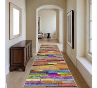 Tappeto Runner per Corridoio, Lavabile Tappeto Cucina Passatoia, Tappeto Corridoio Antiscivolo, Tappeti Runner Cucina per Corridoio, Ingresso, Lavanderia 80 x 260 cm