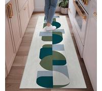 Tappeto runner rotondo, moderno, minimalista, rettangolare, curvo, a pelo basso, rettangolare, per cucina, ingresso, lavanderia, corridoio, decorazione per cucina, ingresso, lavanderia, corridoio, 6 x