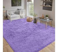 Tappeto Salotto 250 x 280 cm Antiscivolo Morbido e Soffice Tappeti Camera da Letto Dimensioni Diverse, con Fondo Antiscivolo per Interni, Cameretta Dei Bambini, Porpora