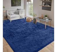 Tappeto Salotto 250 x 280 cm Antiscivolo Morbido e Soffice Tappeti Camera da Letto Dimensioni Diverse, con Fondo Antiscivolo per Interni, Cameretta Dei Bambini, Blu Scuro