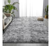 Tappeto Salotto 250 x 280 cm Shaggy Soffice e Morbido Camera da Letto Tappeti Dimensioni Diverse, con Fondo Antiscivolo per Soggiorno, Camera da Letto, Grigio Chiaro