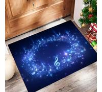 Tappeto Salotto 90 X 150 cm Tappeti Camera Da Letto Soggiorno Illustrazione Astratta Dell'Aura Del Simbolo Musicale Pelo Corto Indaco Lass Stuoia Moquette Arte Luminosa Antiscivolo Room Accessori