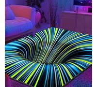 Tappeto Salotto, Dwafill 120 * 180CM Tappeto 3d Pavimenti, Illusione Ottica, Illusion Rug, Tapis de Souris Gaming, Tappeto da Gioco, per l'arredamento della Camera da Letto della Sala da Pranzo