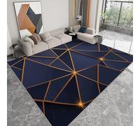Tappeto Salotto Forme Geometriche Triangolari 90 x 150 cm Tappeti Moderno Del Soggiorno, Nero Tappeto Lavabile Dell'Interno Morbido - Per La Camera Da Letto La Cucina Il Tavolo Della Sala
