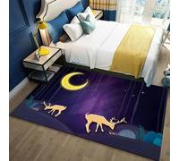 Tappeto Salotto, Luna Degli Animali Dei Cartoni Animati Antiscivolo Rettangolo Area Tappeto Per Soggiorno Camera Da Letto, Moquette Stampa 3D, Tappeti Lavabili Tappeto Tappeto Per Inter -199400386806