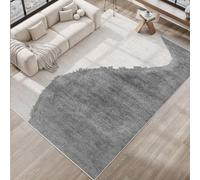 Tappeto Salotto Moderno Pelo Corto,Arredamento per la casa con motivi astratti moderni, grigio, 120 x 160 cm,Tappeti per Decorazioni Casa Moderna Soggiorno,
