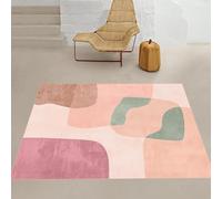Tappeto Salotto Moderno Pelo Corto,Design moderni color cammello, pesca-cipria, verde multiplo, 120 x 160 cm,Tappeti per Decorazioni Casa Moderna Soggiorno,