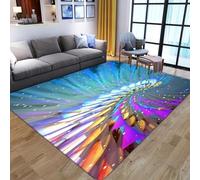 Tappeto Salotto Moderno Pelo Corto - Tappeti Moderni Soggiorno - 60 X 120 Cm - Tappeti Camera Da Letto - Tappeti Salotto Grandi Dimesnioni - 3D Tappeto Bambini Strisce Geometriche Astra -875714648517