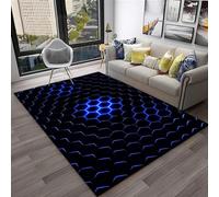 Tappeto Salotto Moderno Pelo Corto - Tappeti Moderni Soggiorno - 80 X 160 Cm - Tappeti Camera Da Letto - Tappeti Salotto Grandi Dimesnioni - 3D Tappeto Bambini Strisce Geometriche Astra -944881989315