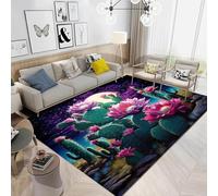 Tappeto Salotto Moderno Tappeto Pelo Corto Tappeto Soggiorno Fiori Delle Piante - Tappeto Camera De Letto Moquette - Tappeti Per Cucina Tappeto Sala Disegno Confine 80 X 120 Cm /1233158333266