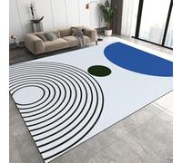 Tappeto Salotto Moderno Tappeto Pelo Corto Tappeto Soggiorno Strisce Di Trama Astratta - Tappeto Camera De Letto Moquette - Tappeti Per Cucina Tappeto Sala Disegno Confine 60 X 90 Cm /3494906099965