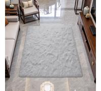 Tappeto Salotto Morbido, Antiscivolo, Soffice 270x320cm Grigio Chiaro | Shaggy Tappeti Morbido E Soffice Design Monocromatico Moderno Per Soggiorno, Tappetino Per Il Letto