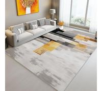 Tappeto Salotto Pelo Geometria Astrazione Arte Camera Da Letto Tappeti Antiscivolo Lavabile Oro per Corridoio, Soggiorno, Sala 180x250