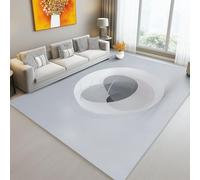Tappeto Salotto Pelo Geometria Astrazione Minimalismo Camera Da Letto Tappeti Antiscivolo Lavabile Grigio per Corridoio, Soggiorno, Sala 60x110