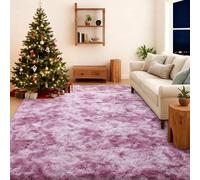 Tappeto Salotto Peloso 50 x 180 cm Fondo Antiscivolo, Morbidissimo e Soffice, Shaggy a Pelo Lungo, Lavabile Fino a 30 Gradi, Tappeto Soggiorno Moderno, Shaggy Tappeti, per Soggiorno, Tie dye-A