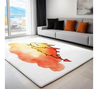 Tappeto Salotto Piccolo Drago Tra Le Nuvole Acquerello 180 x 240 cm Tappeti Moderno Del Soggiorno, Bianco Tappeto Lavabile Dell'Interno Morbido - Per La Camera Da Letto La Cucina Il Tavolo Della Sala