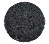 Tappeto salotto tappeto rotondo Ø 100 cm Lavent grigio fatto a mano Oeko TEX ideale per la camera da letto