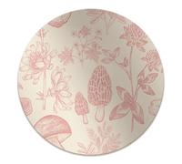 Tappeto Salvapavimento ø100 cm PVC Vinile Antiscivolo Resistente ai Danni Impermeabile Protezione di Pavimenti Rotondo per Ufficio a Casa Facile da Pulire - I tesori della foresta