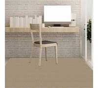Tappeto Salvapavimento 120 x 200 cm Resistente Ai Graffi Tappetino per Sedia da Ufficio con Ruote Multiuso per Parquet e Pavimenti Duri Piastrelle, Cachi