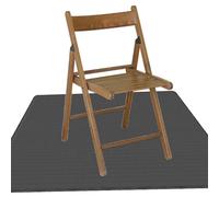 Tappeto Salvapavimento 150 x 195 cm Materiale Durevole Nel Tempo Tappeto Salvapavimento Antiscivolo e Facile da Arrotolare per Il Pavimento Della Sedia Senza Arricciatura, Grigio Scuro